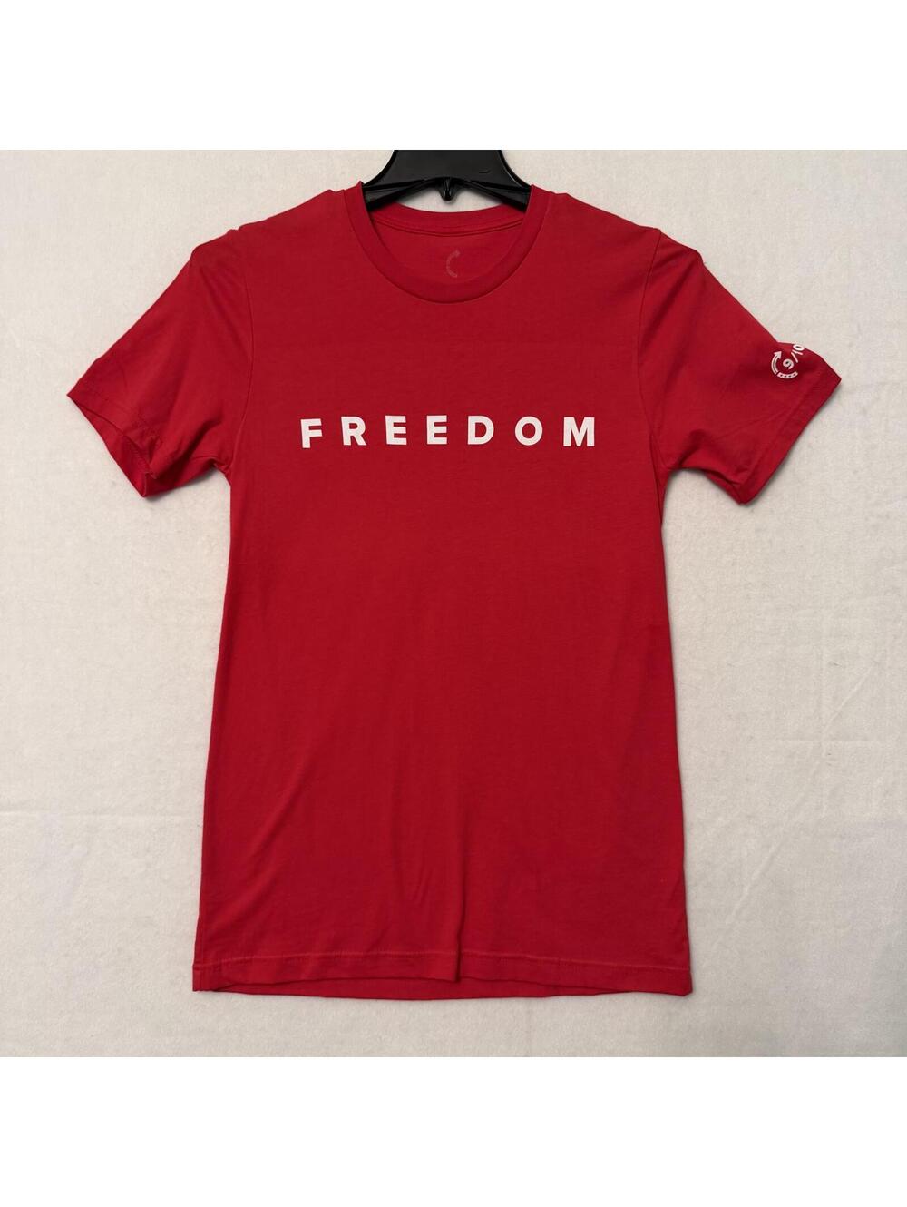 FREEDOM Turning Point Size SMALL Red T-Shirt 9/10/2025 Sleeve Official Tee